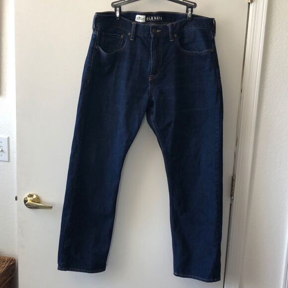 Old Navy Slim Straight Leg Jeans size 36x30 GUC - Picture 1 of 6